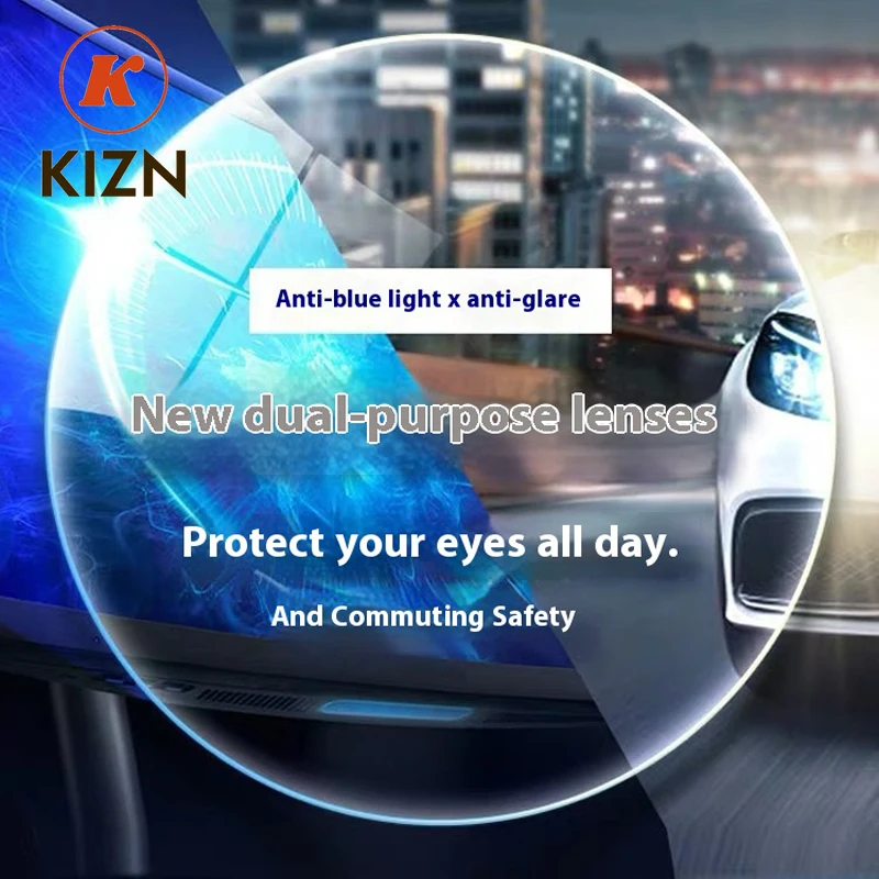 

KIZN Sports 1.56/1.61/1.67/1.74 Anti-blue Light Anti-glare Anti-scratch Computer Driving Myopia Hyperopia Astigmatism Optical Le