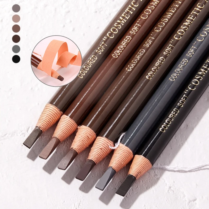 Tear Off Pull Line Eyebrow Pencil Not Sharpen Need Eyebrow Pencil Natural Color Rendering Sweat Proof And Smudge Proof