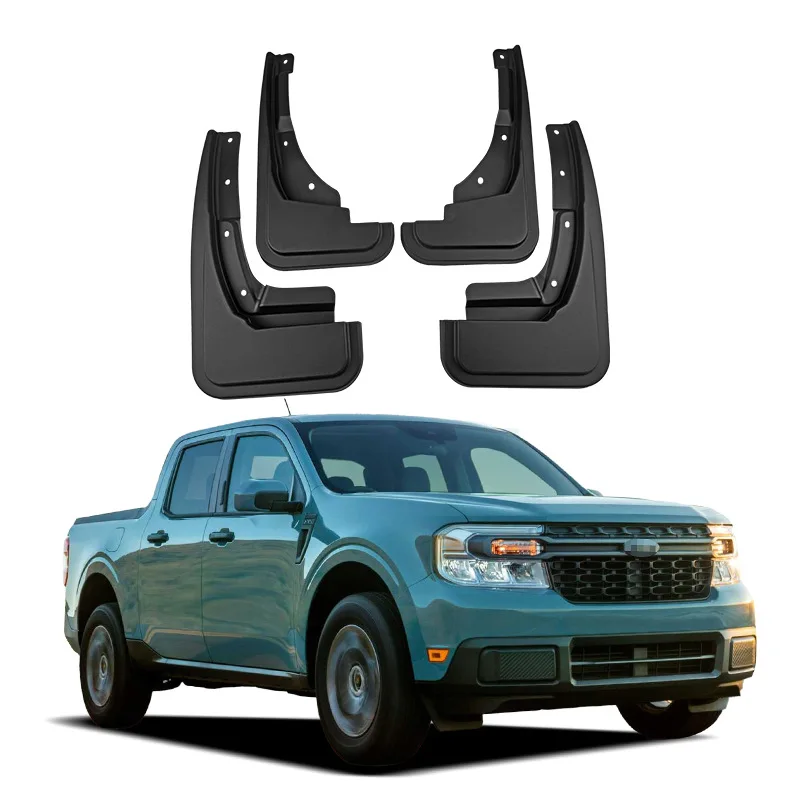 4pcs Car Mudguards Mud Fenders For Ford Maverick 2022 2023 XL XLT LARIAT Exterior Splash Guards Mud Flaps Mud Guards Accessories