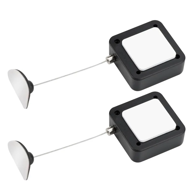 10 Pieces 63*63*17mm 2-meter steel wire ropeMobile Anti-lost Pull Box Anti Theft Recoiler Cable Retractor