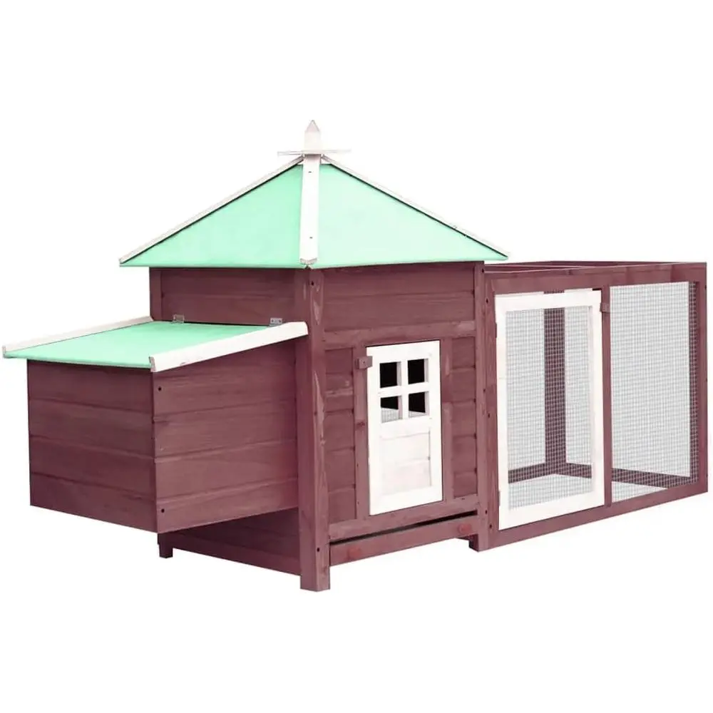 

Большая уличная клетка для кроликов с выгулами для кроликов или мелких животных, отделка цвета мокко, 74.8x28.3x40.2, массив дерева