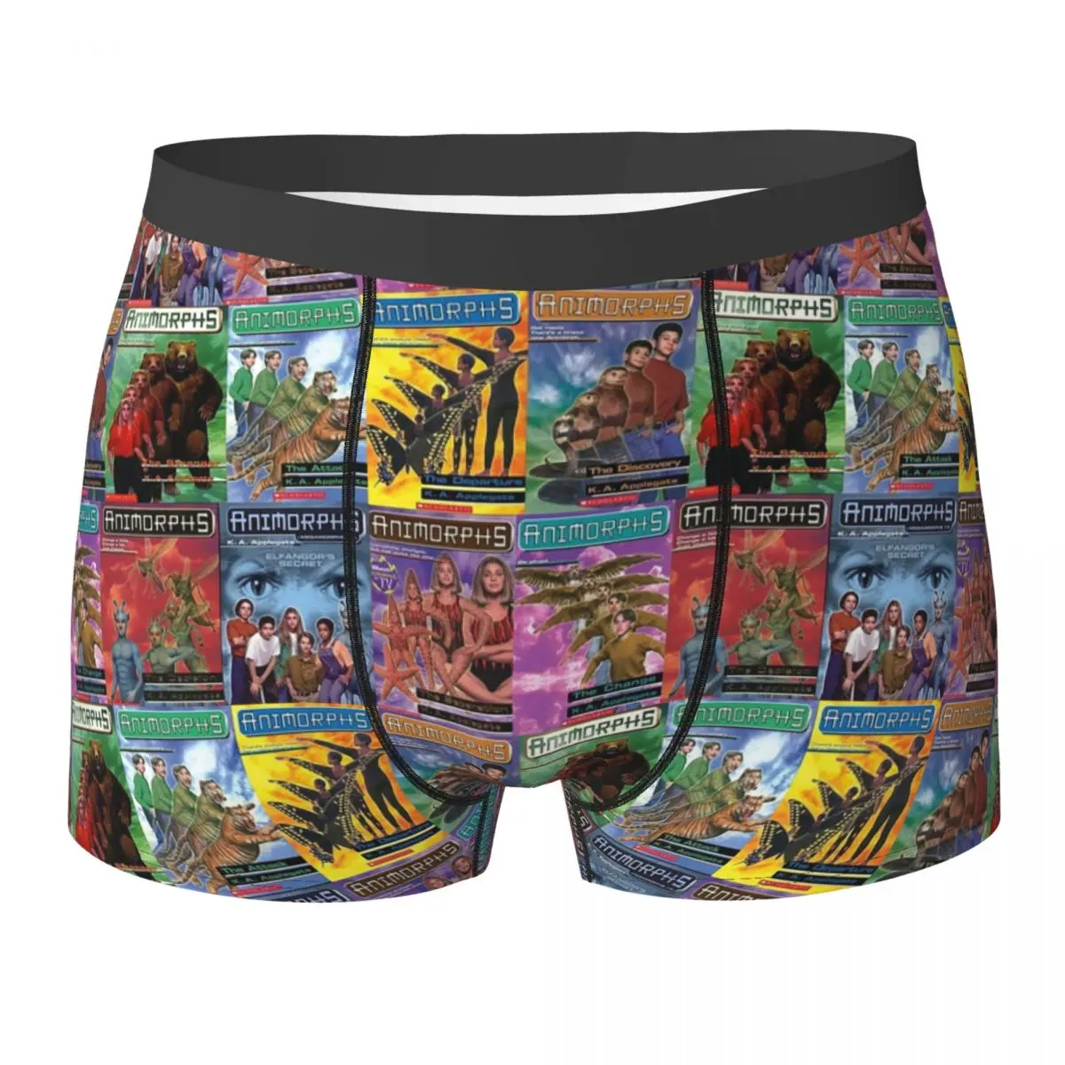 Boxer Underpants Shorts Animorphs Book Covers Panties Men's Comfortable Underwear for Homme Man Boyfriend Gifts