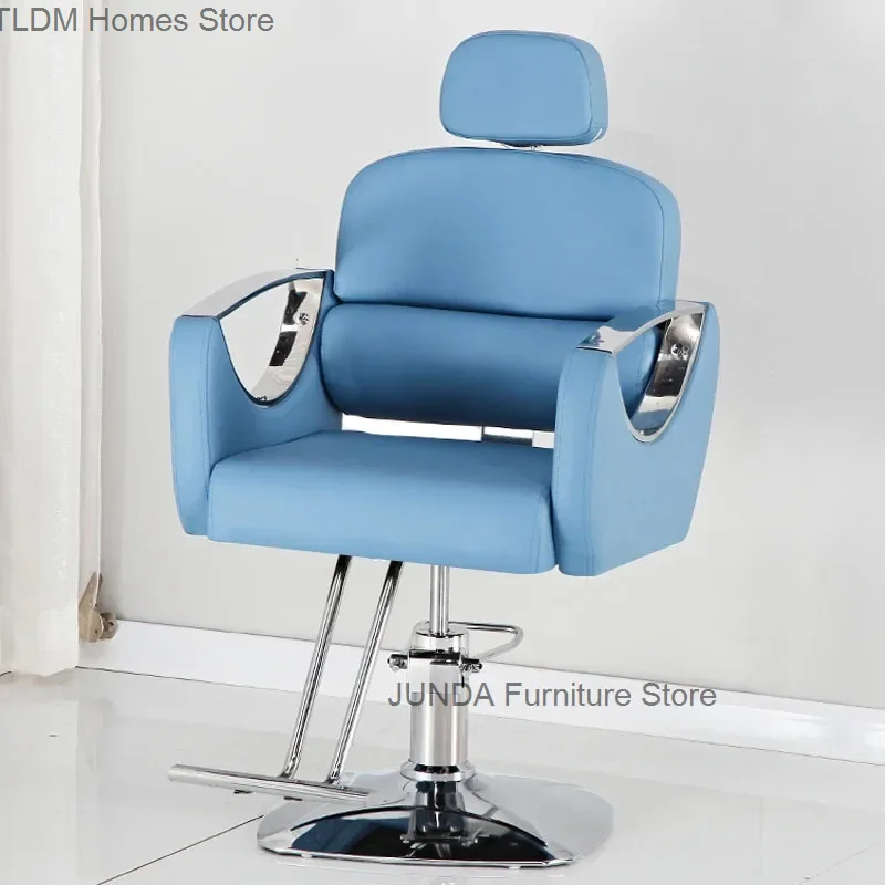 Italian Reclining Barber Chairs Designer Salon Furniture for Beauty Salon Professional Chair Home Lift Swivel Hairdressing Chair