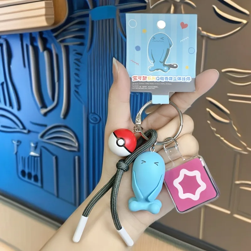 1-6PSC Pokémon Q-Charm Surprise 3D Keyring Lillie's Backpack Design Boys' Car Accessory
