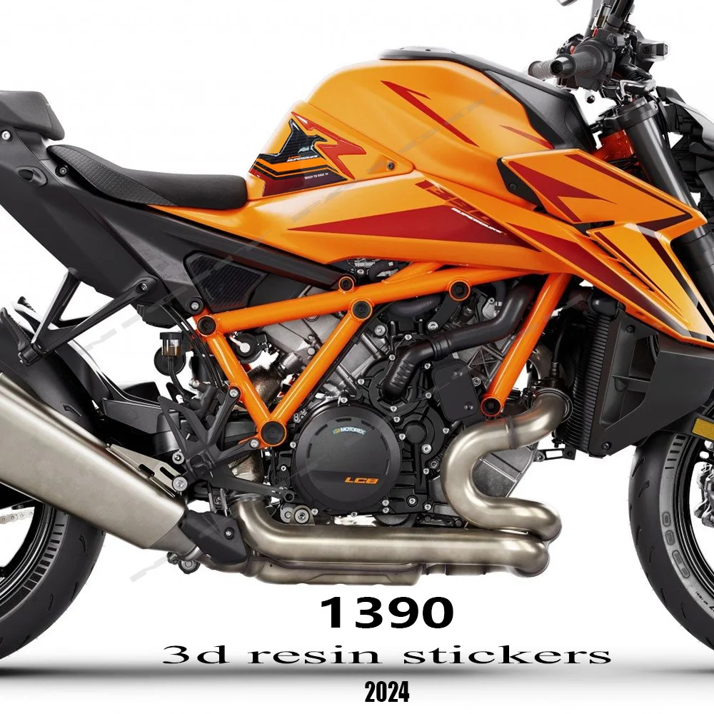 1390 SuperDuke R Accessories 3D Gel Epoxy Resin Sticker Kit Tank Pad 3D Sticker For 1390 Super Duke R 2024