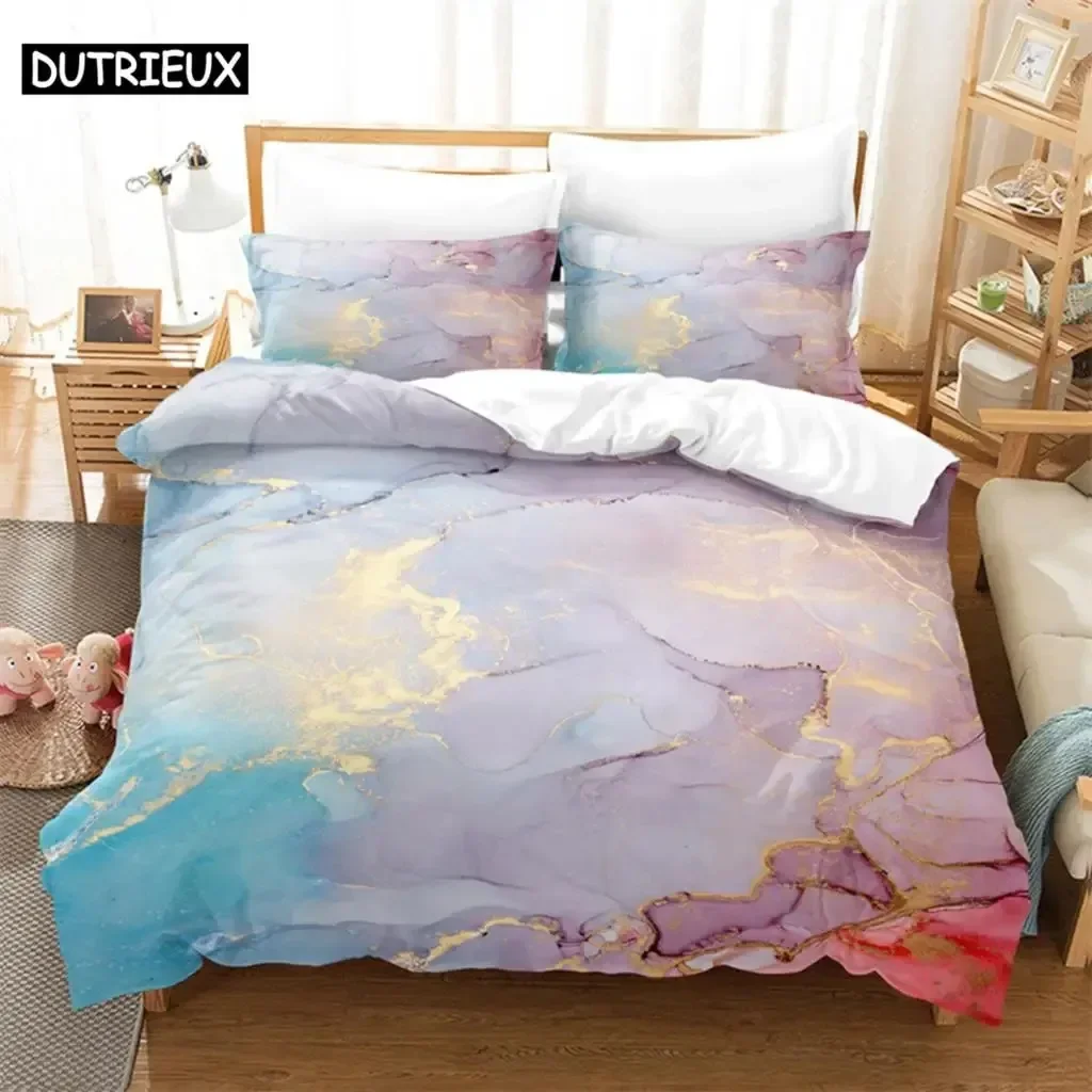 Creative Pictures Comfortable Duvet Quilt Cover Pillowcase Bedding Set Children Bedroom Decoration Home Textile