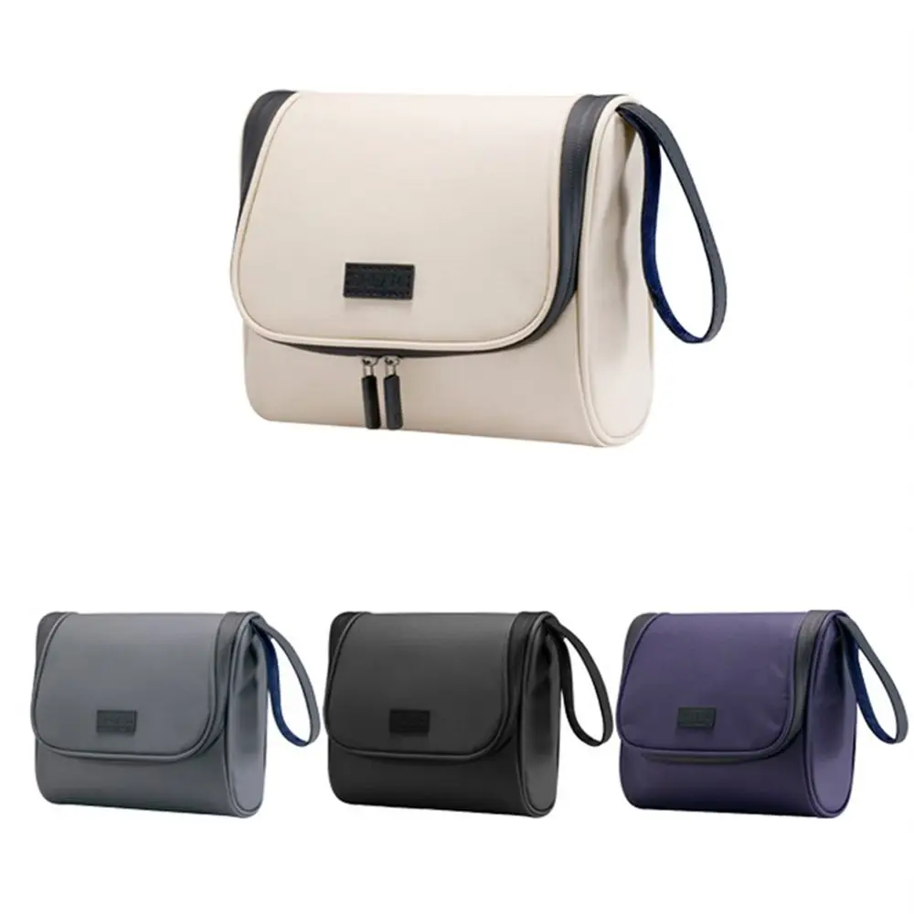 

Hanging Hook Foldable Toiletry Bag Waterproof Large Capacity Portable Cosmetic Bag Double Zipper Handle Hanging Storage Case
