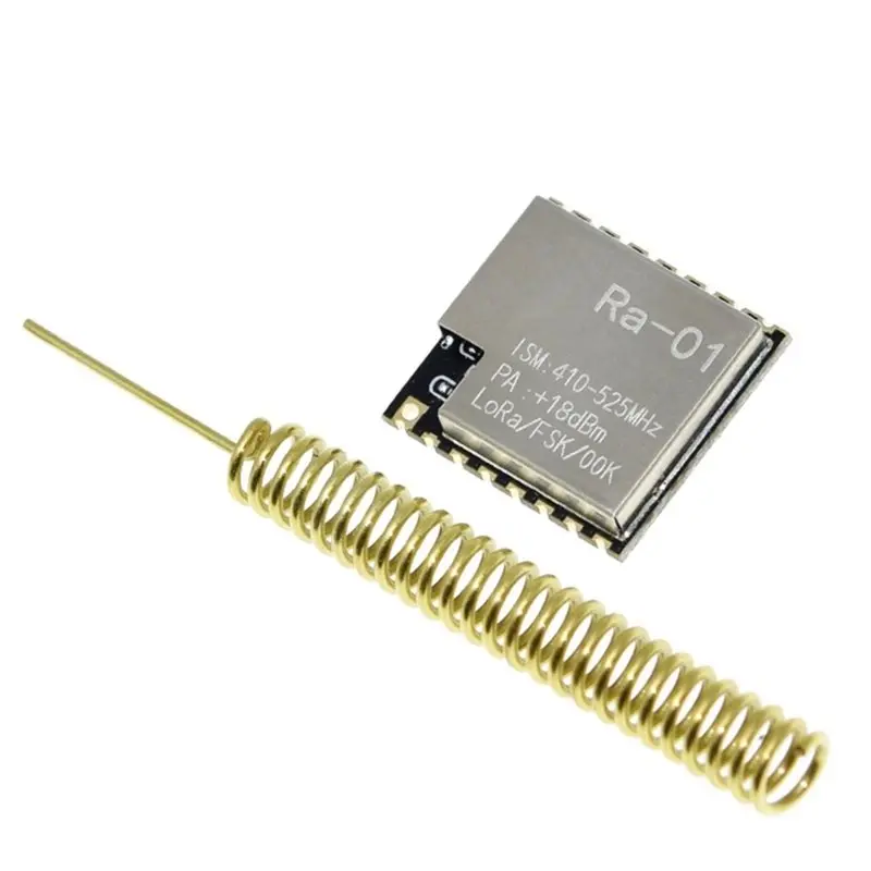 [NEW!CCDD】 For Arduino Compatible 2PCS Ra-01 SX1278 433Mhz Lora Wireless RF Modules With Spring Antenna SPI Interface Transmissi