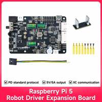 Yahboom Raspberry Pi 5 Robot Expansion Board with PD Power Delivery Protocol Support Sensor Module Drive Robotic Development