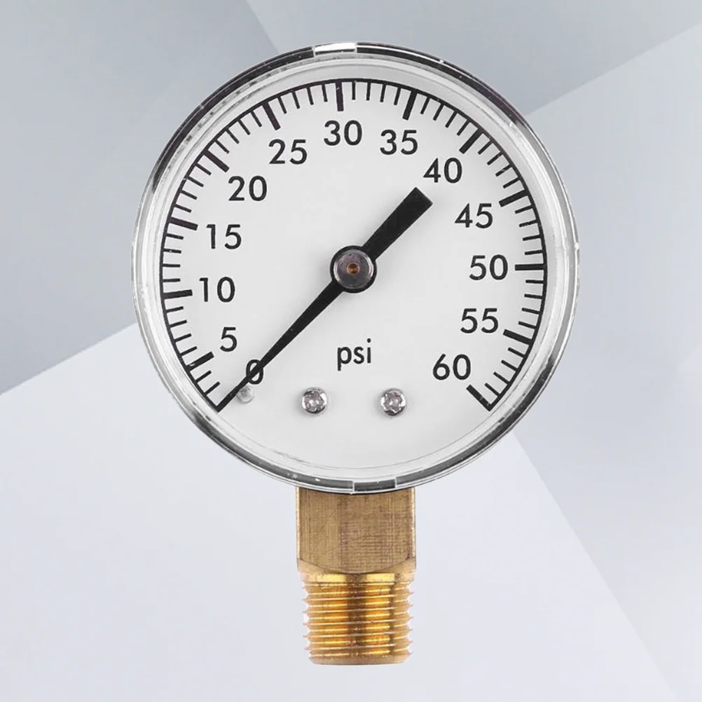 مقياس ضغط الفراغ فائدة متينة صغيرة محمولة 0-60 رطل لكل بوصة مربعة لضاغط الهواء قياس زيت الماء والغاز مقياس الفراغ