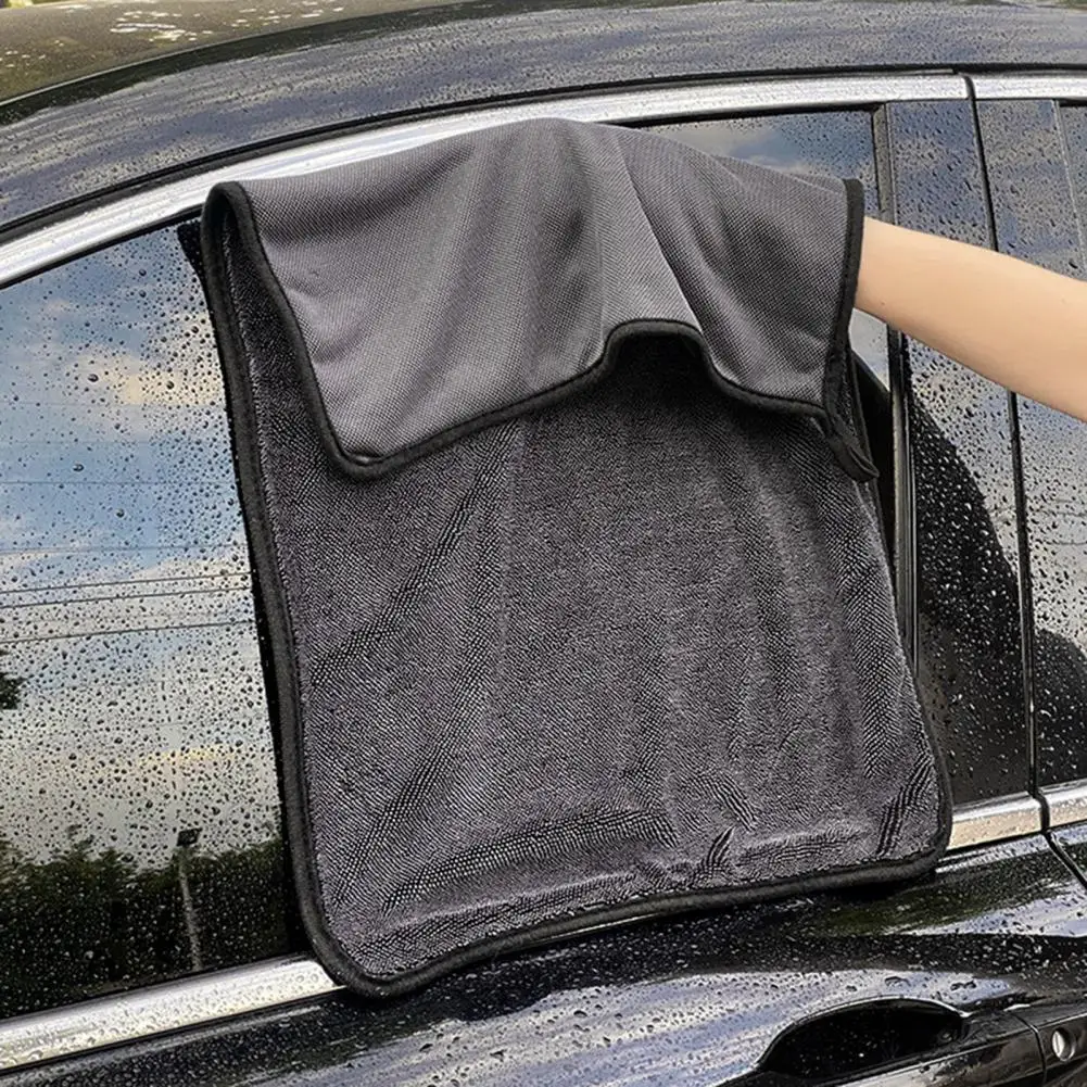 Serviette de Lavage de Voiture en Microcarence Ultra Absorbante, Gril de Livres pour Lavage de Voiture Sans Rayures, Protection Contre l'Éclat, Élimination de la Grime