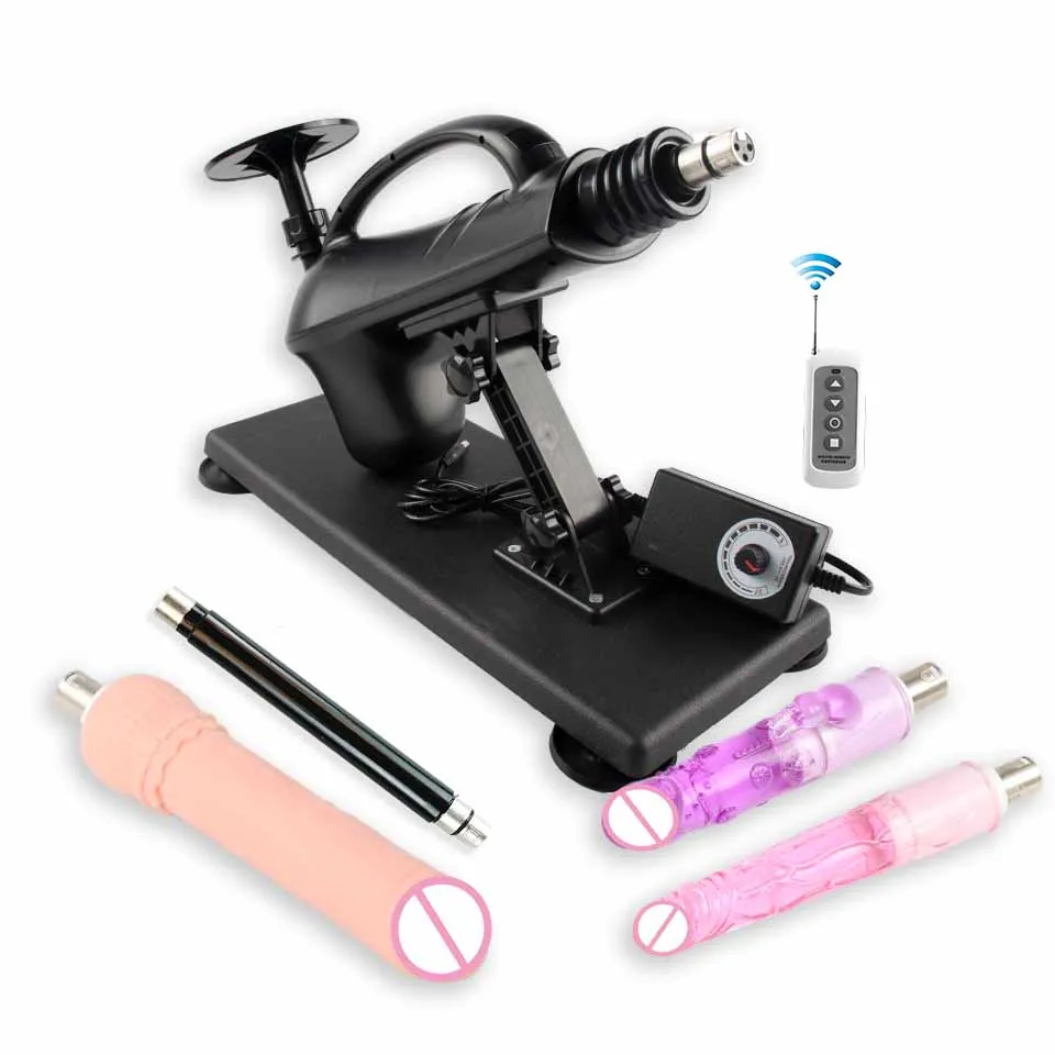 New Wireless Control Sex Machine for Woman Adjustable Masturbating Pumping SexTooys for Men Adult Toys Upgrade Vibrator Dildo