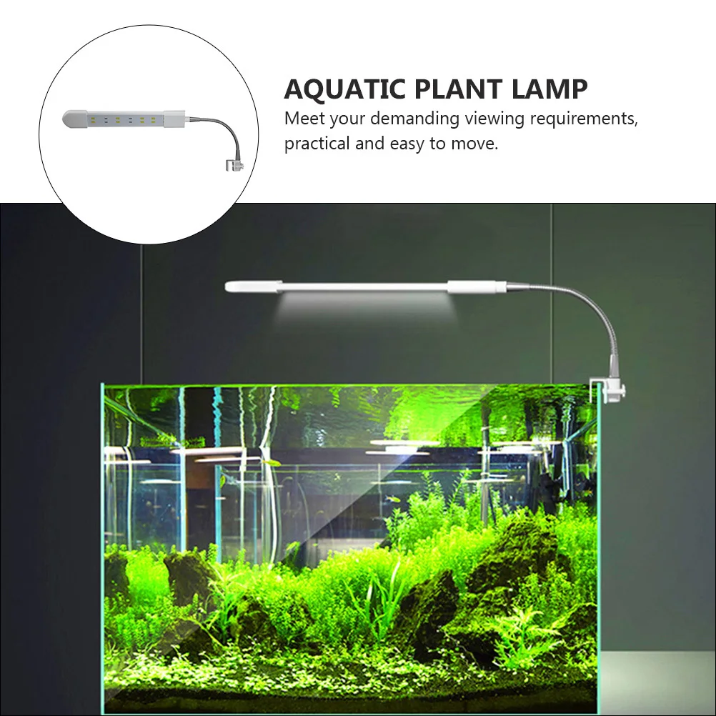 

1Pcs LED Aquarium Aquatic Plant Light Durable Simple Installation Various Thickness Tanks Aquarium Clip Lamp LED Fish Tank Light