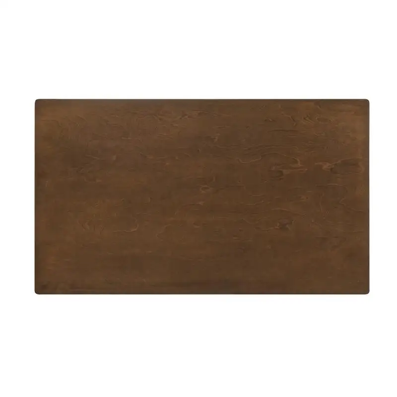 Set da pranzo contemporaneo da 5 pezzi con finitura marrone e 4 sedie imbottite, mobili da cucina in legno per sala da pranzo