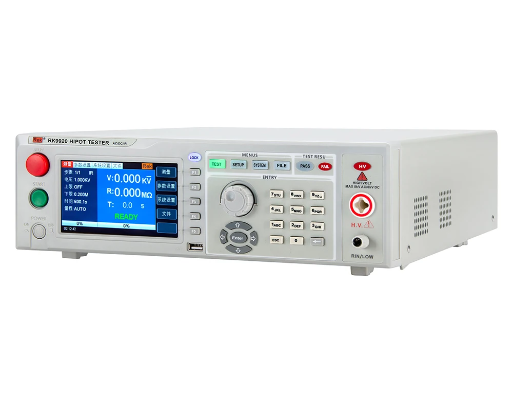 RK9920 AC 5KV DC 5KV computer interface Programmable AC/DC Withstand Voltage Insulation Tester vlf hi-pot tester