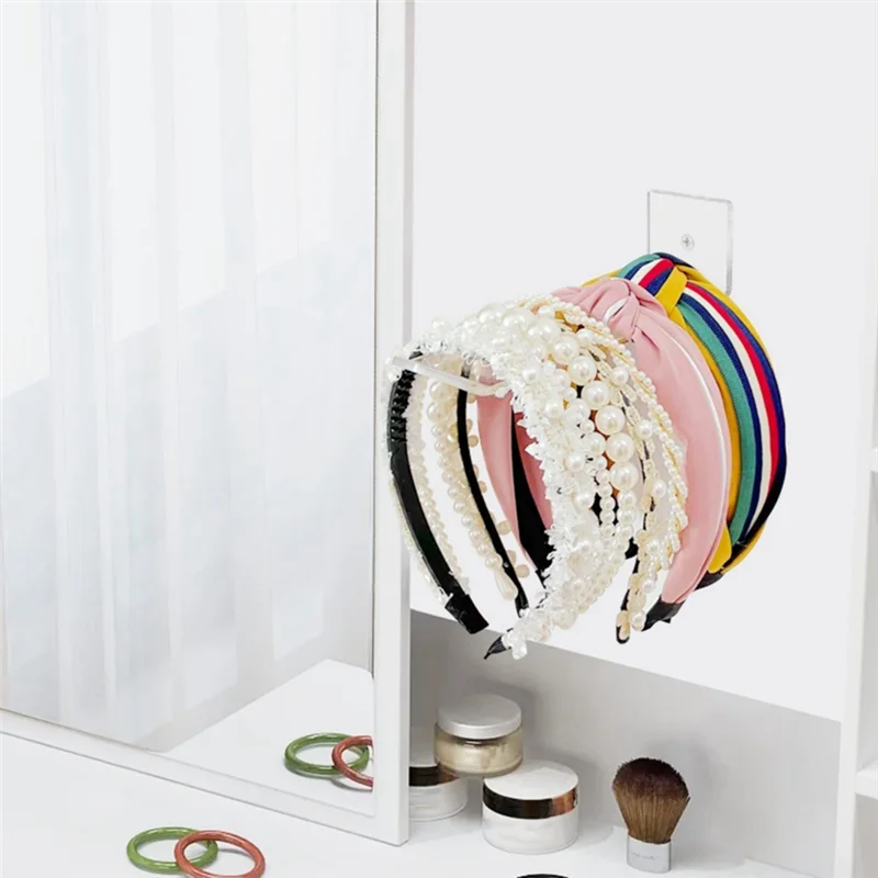 PA-Acrylic Hair Clip Display Stand,6Pcs Hair Clip Display Stand L-Shaped Hairpin Display Holder,Hair Clip Organizer