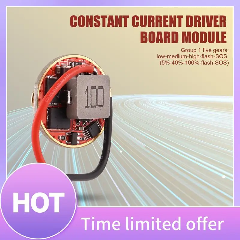 ABFN-드라이버 보드 모듈 XHP70 6V LED 5A 정전류 드라이버 보드 22Mm 입력 전압 6-12.6V 손전등 액세서리