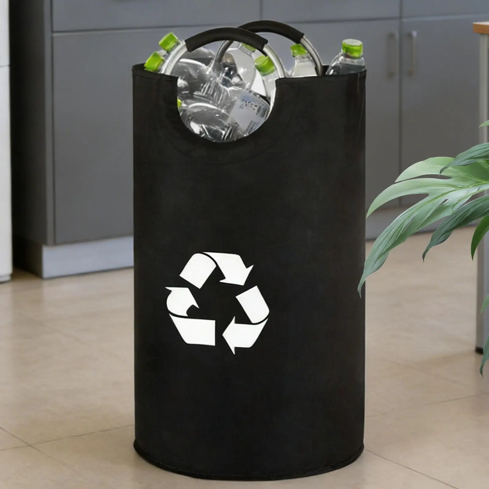 Indoor Recycling Bin 82L Oxford Heavy Duty Foldable Bag Recycling Garbage Can for Home Dorm Laundry Room Garage Bedroom Office