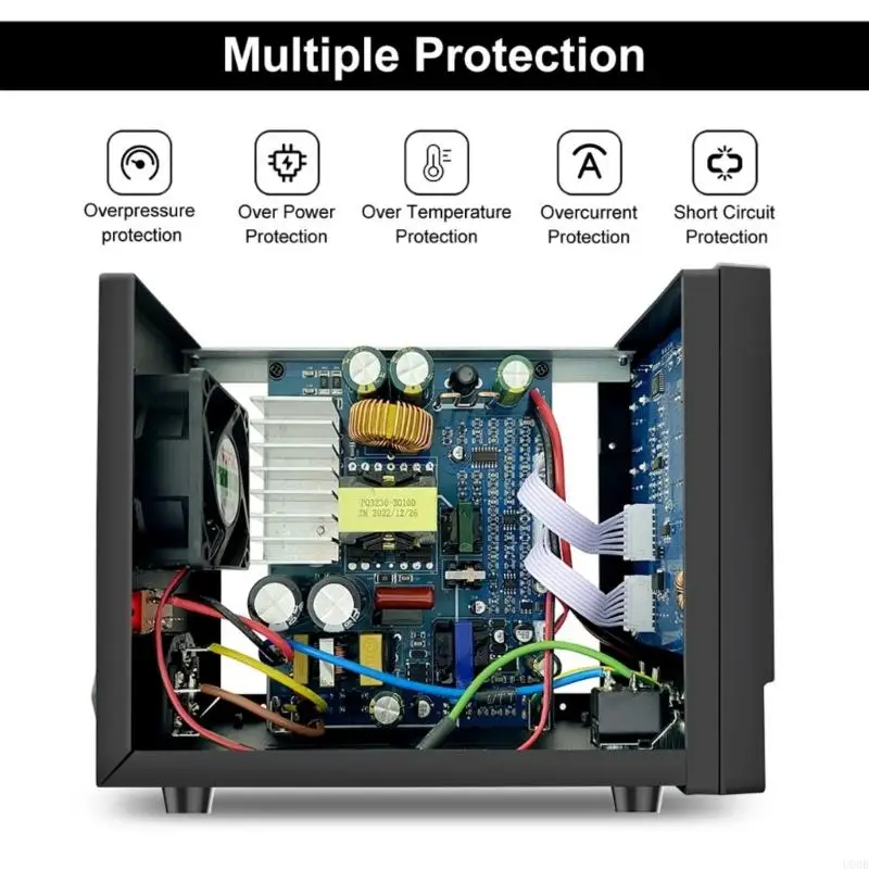 

Adjustable Switching Power Supply 0 to 30/60/120/160V with USB Type C Port and Overheat Protections