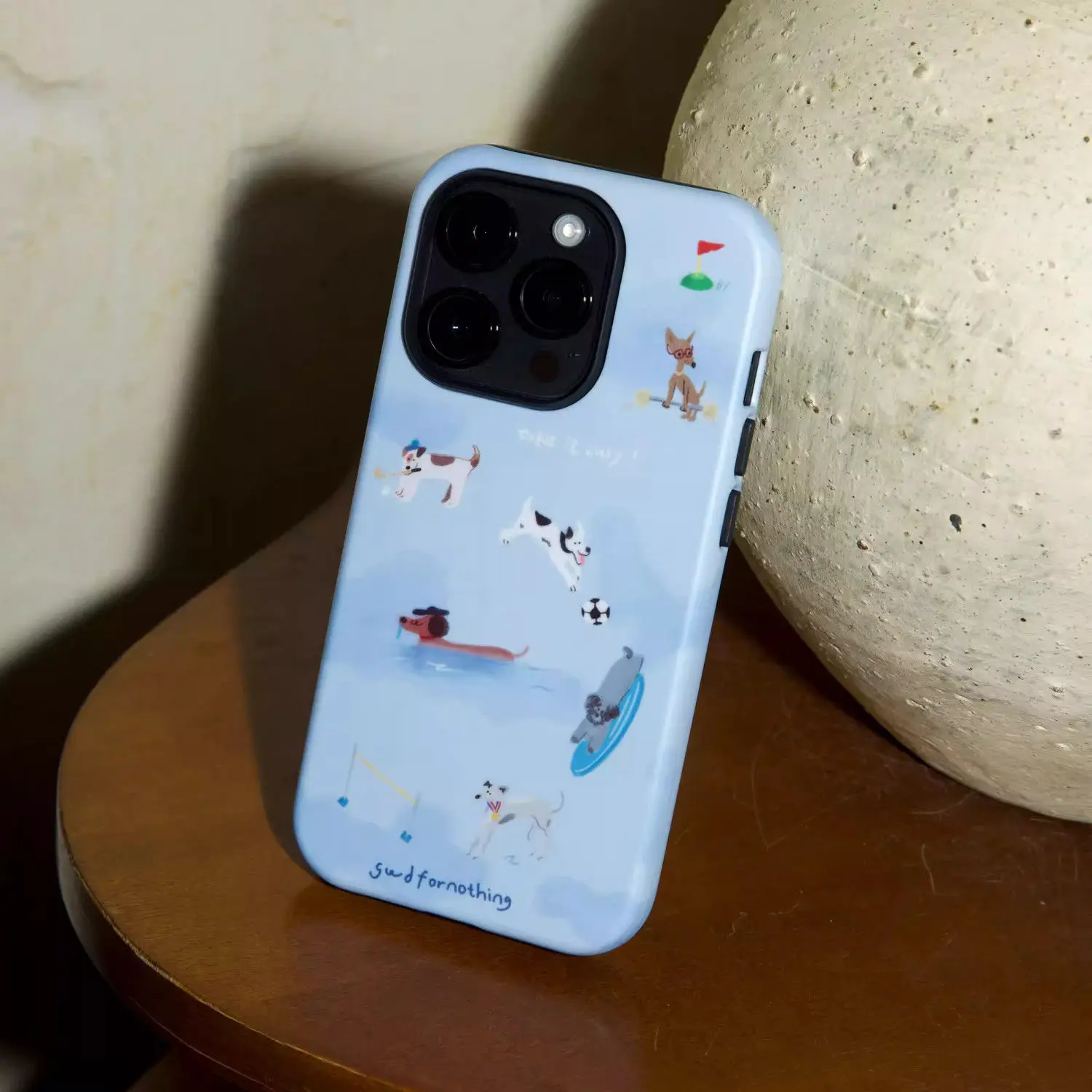 

Корейский чехол для телефона с милыми собаками и иллюстрациями для iPhone 16, 15, 14, 13 Pro Max 12, 11, задняя крышка