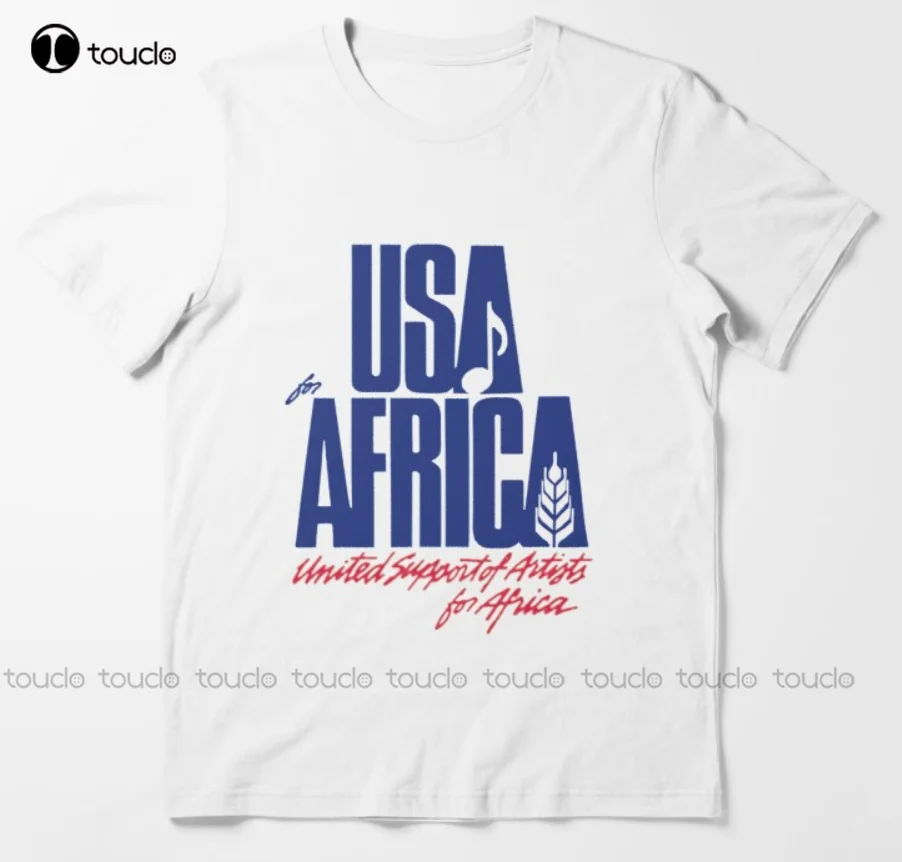 Usa For Africa We Are The World T Shirt - Premium Quality Funny Dad Shirts Custom Aldult Teen Unisex Digital Printing Tee Shirt