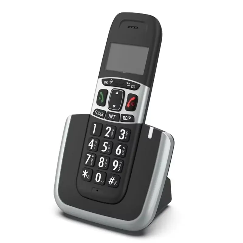 Exquisite-2X Handfree Landline Phone Caller Display Wireless Memory For Home Office School Business Office EU PLUG