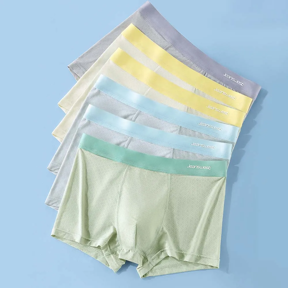 

3/4Pcs Men's panties Summer Lightweight Men's clothing Mesh Breathable Men's briefs 3D Cutting U Pouch Design Boxers short