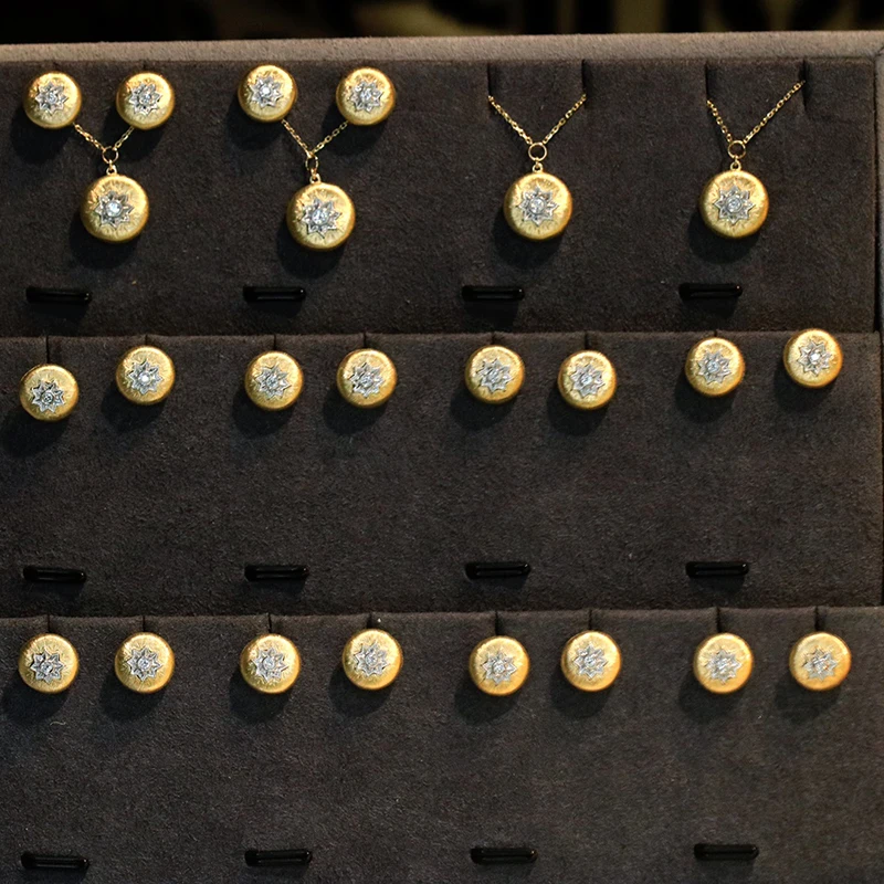 LUOWEND Orecchini in Oro Giall - Diamond Stud Earrings recensione e prezzo