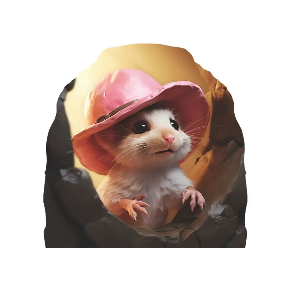 Self-adhesive Cartoon Little Rat Hole Sticker Cute Mouse Hole Mouse Hole Wall Stickers Mini DIY 3D Rat Wall Decal Living Room