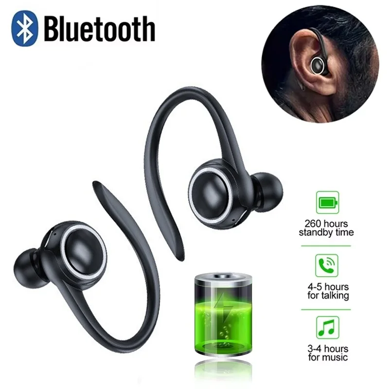 

Wireless Ear Hanging Bluetooth 5.2 Earphones Sports Fitness Music Headset In Ear Noise Cancelling Headphones For iPhone Xiaomi
