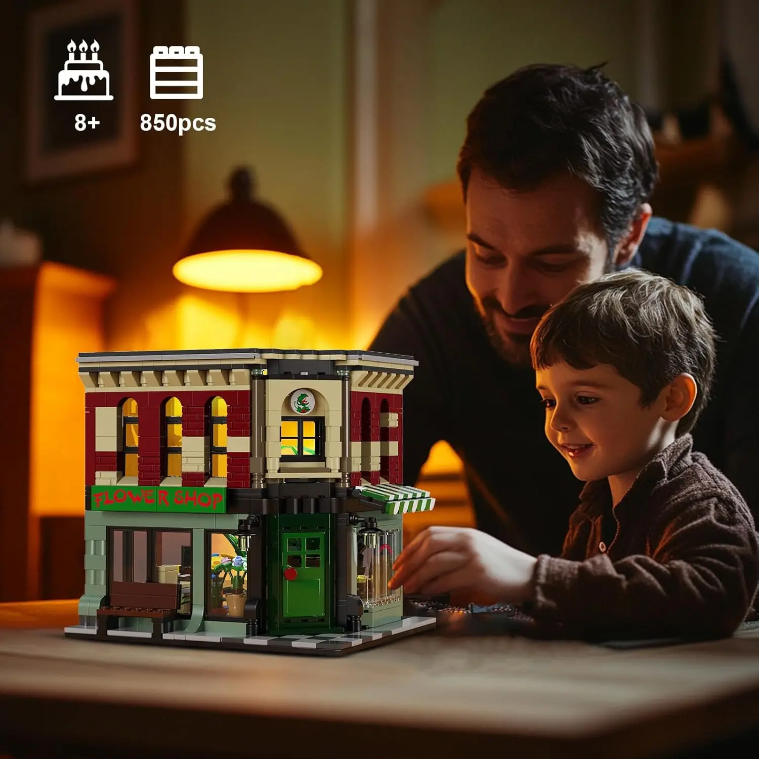 مجموعة بناء بيت نبات أودري 2 سمكة البيرانا، مجموعة زهور البيرانا لمتجر الرعب، مجموعة ألعاب إبداعية هدية عيد الميلاد للأطفال #6