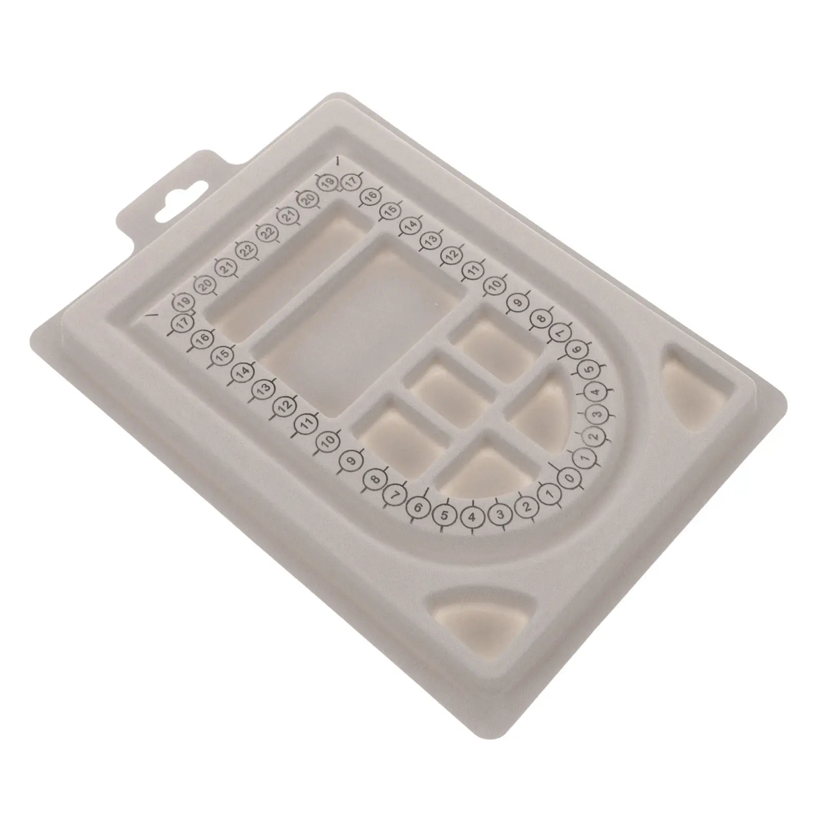 Jewelry Bead Design Board Tray Rectangular Non-Slip Groove Jewelry Making Supplies Bracelet Necklace Measurement DIY Beading
