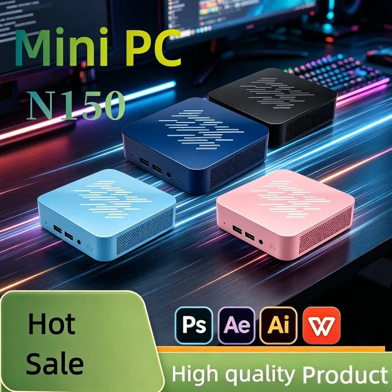 Smart 2026 Core N150 Mini PC, 16GB RAM, Big SSD, WiFi 6, BT5.2, 4K Output – Smart Design with High-End Features for Productivity