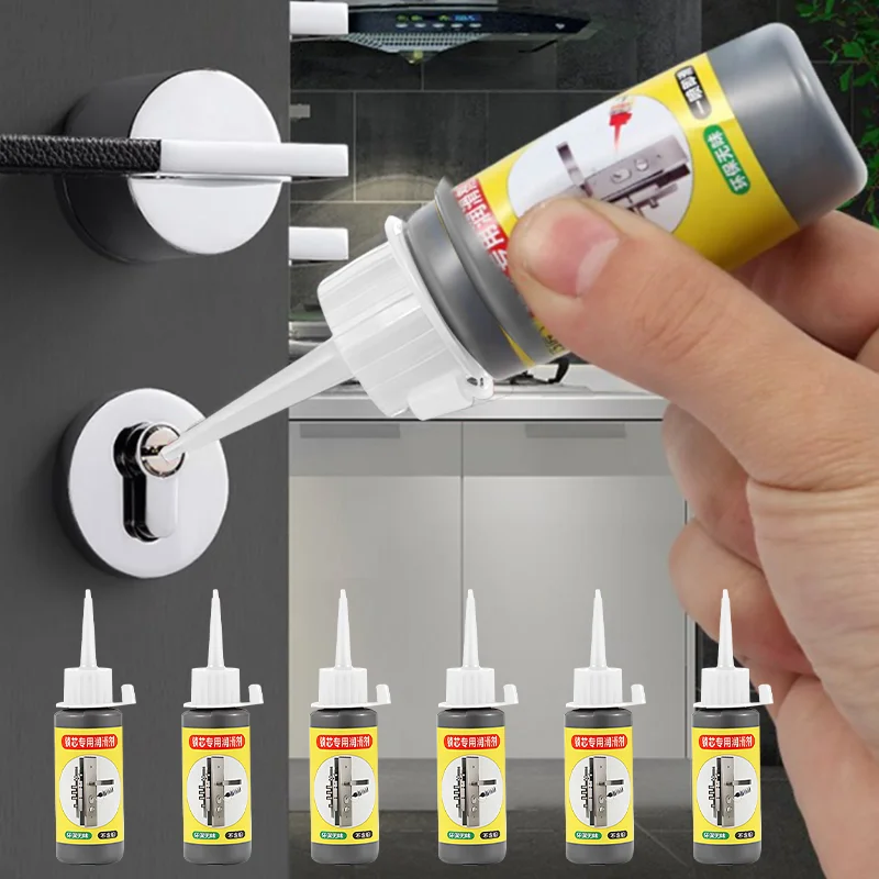 Graphite Powder Lubricant Natural Lock Core Keyhole Lubricant Pencil Powder For Window Keys Door Guide Hinge Lock 60ml/pc