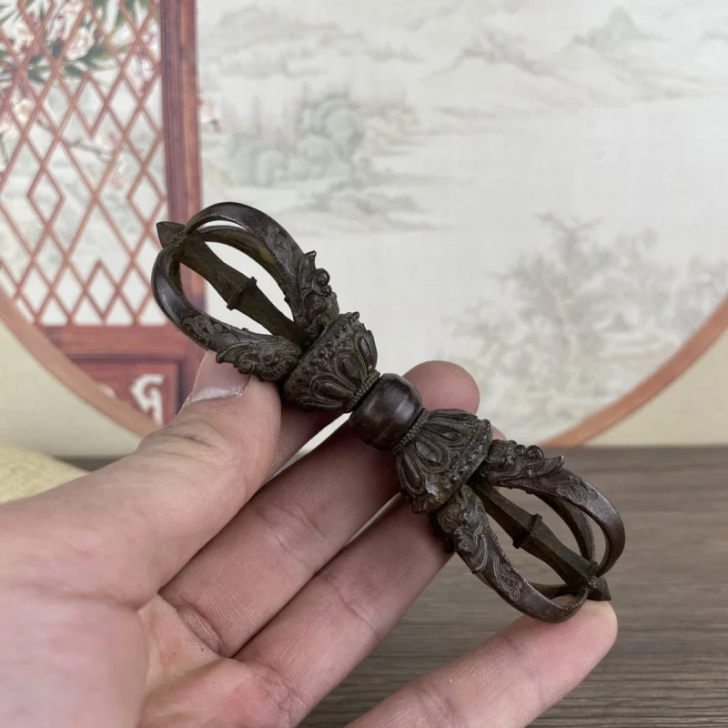 Antique Five-Pronged Vajra Ornament Retro Home Living Room Decoration Ornament