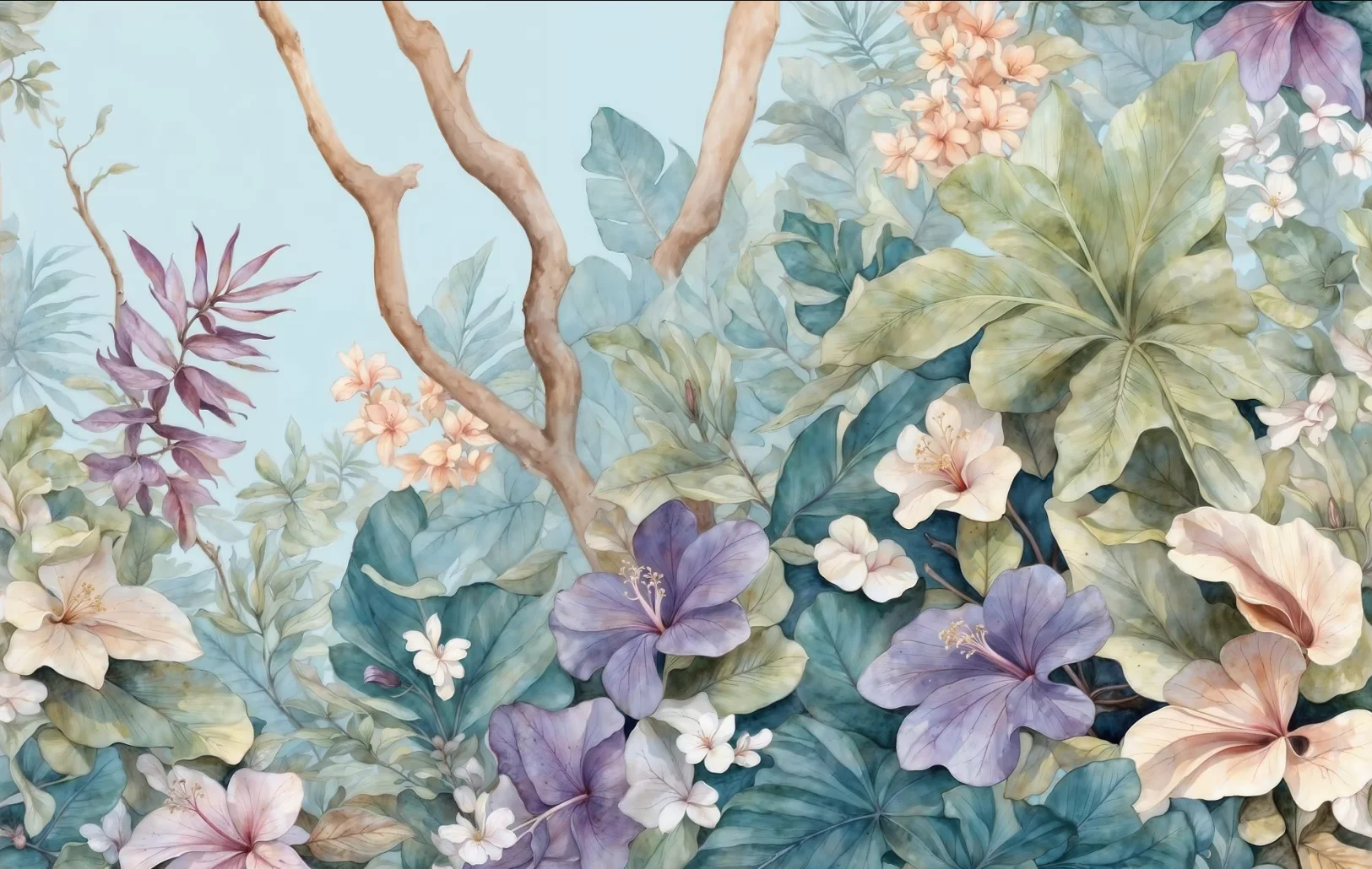 

Современные модные обои в стиле лёгкой роскоши с розовыми цветами, персонализированные 3D-обои для стен, декор для дома, растения и цветы, художественное оформление.