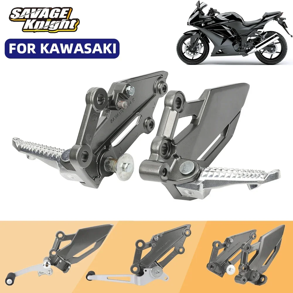 

For KAWASAKI NINJA 250 300 Z250 Z300 Front Footrest Foot Pedal Gear Shift Lever Pedal Foot Brake Lever Motorcycle Accessories