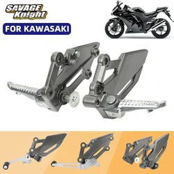 For KAWASAKI NINJA 250 300 Z250 Z300 Front Footrest Foot Pedal Gear Shift Lever Pedal Foot Brake Lever Motorcycle Accessories