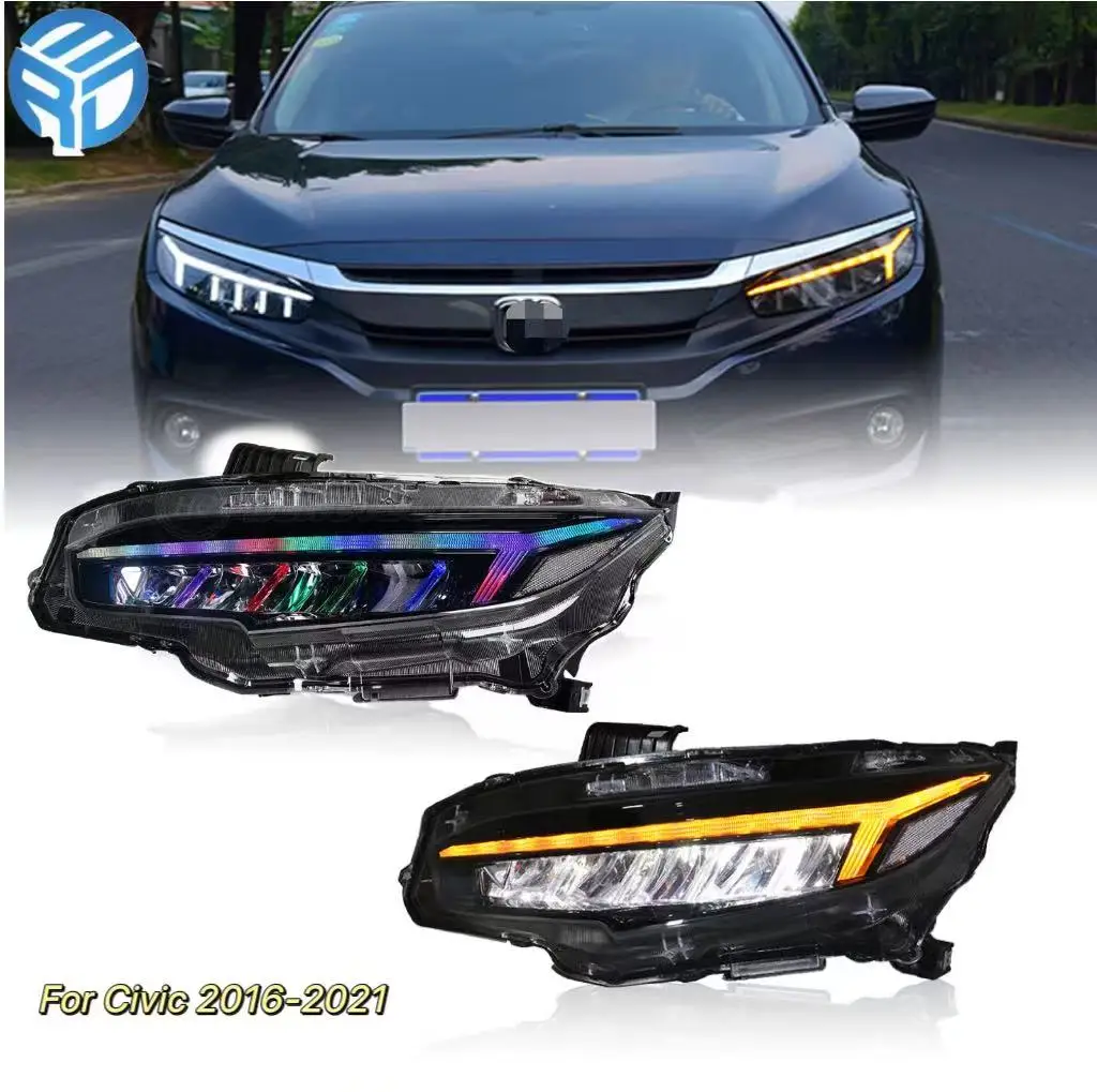 

LED Head Light for GEN 10 Sedan 2016-2021 Led Head Light RGB headlight