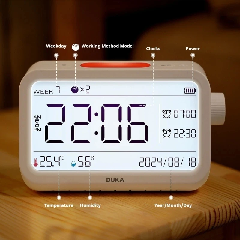 Picture 5: 2026 New Thermohygrometer Alarm Clock Multi-function Temperature and Humidity Meter Sensor Hygrometer for Home Weather Station