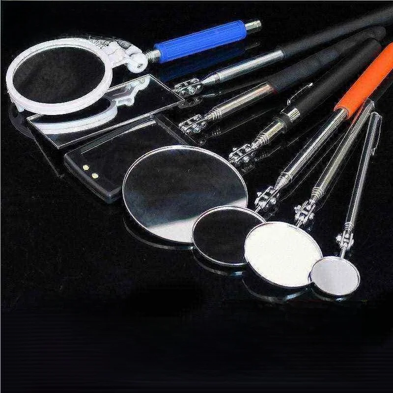

Portable Folding Mirror with LED Light Extendable Handle Easy Carry Simple Personality Car Underbody Mirror Creative Cul...