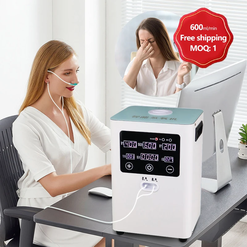 

Molecular Hydrogen Water Generator Browns Gas Nano Hydrogen Inhalation Machine 99.9% Purity Hydrogen Producing Breathing Machine