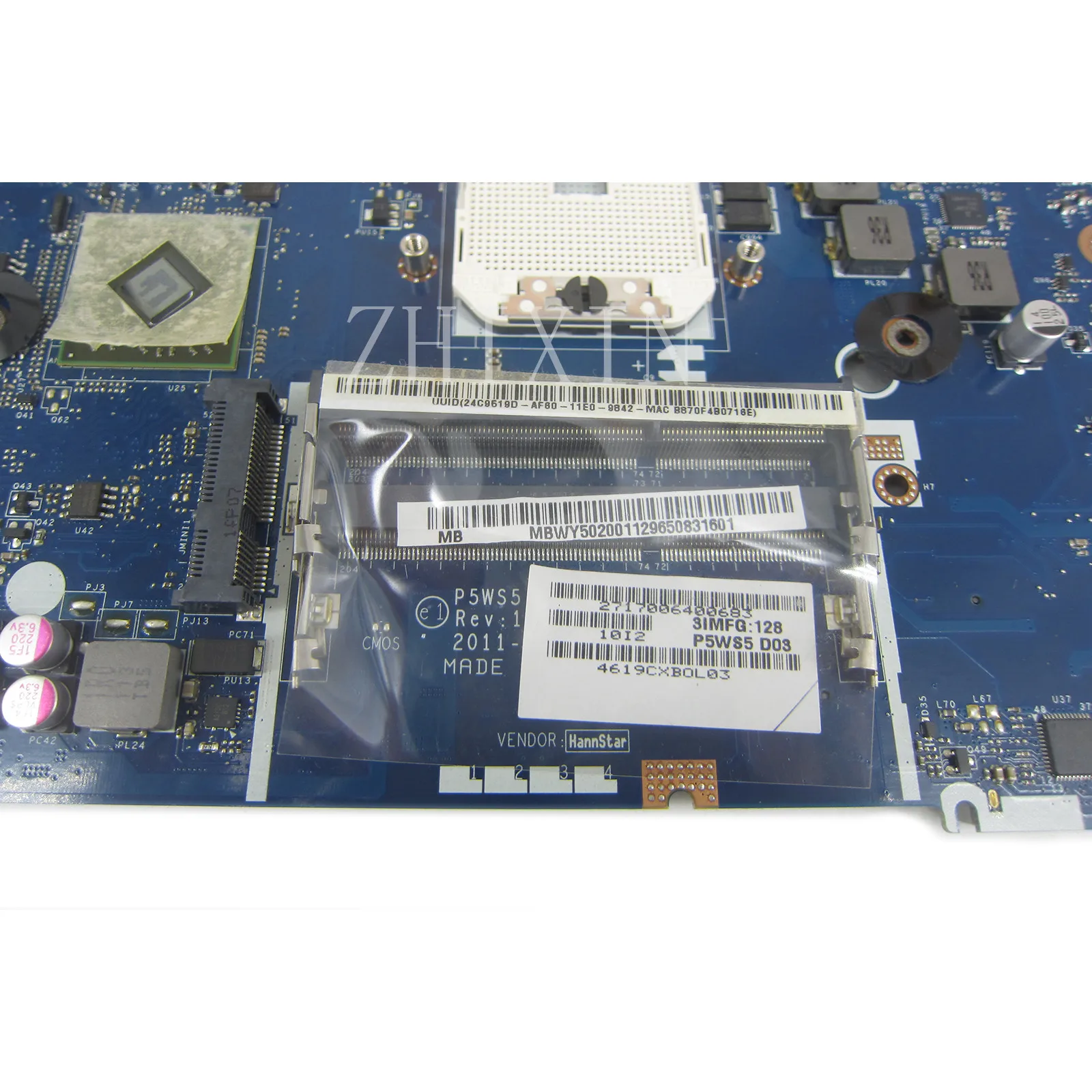 P5WS5 LA-6973P MB.WY502.001 MBWY502001 for Gateway NV55 NV55S EasyNote TS11 TS13 TS44 laptop Motherboard