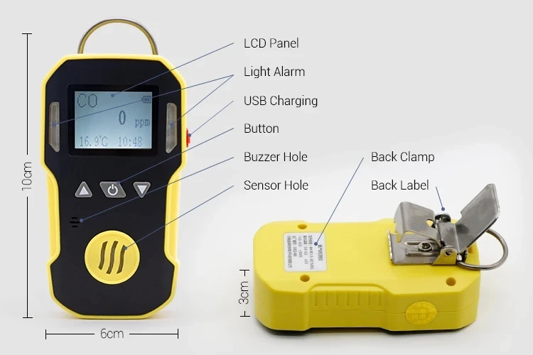 Bh-90a Portable Hydrogen Sulfide H2S Gas Analyzer Oxygen Concentrator Analyzer Single H2S Gas Detector