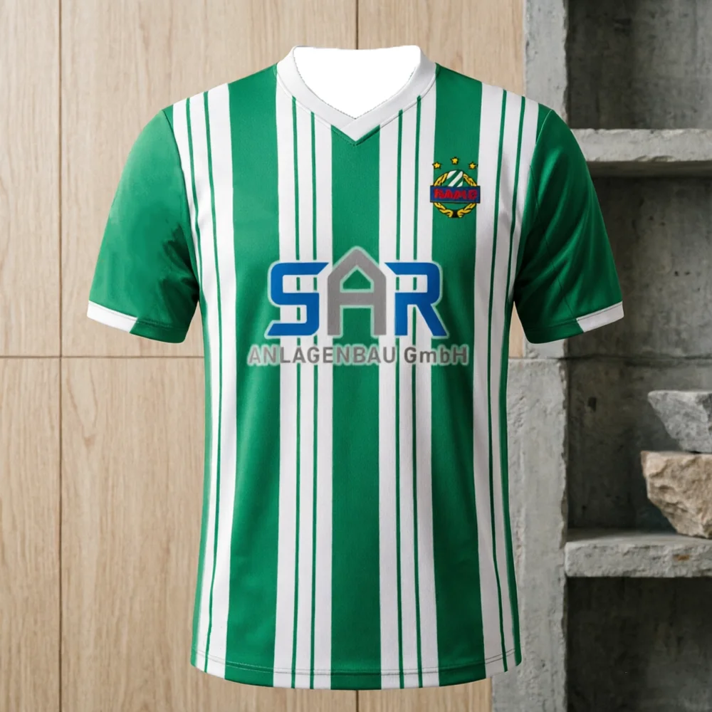 Image of Unisex Sommer SK Rapid Wien II Fußballtrikot Schnelltrocknend Atmungsaktiv Lässige Sportbekleidung Bequemes Radfahrer-Oberteil für Österreichische Fans