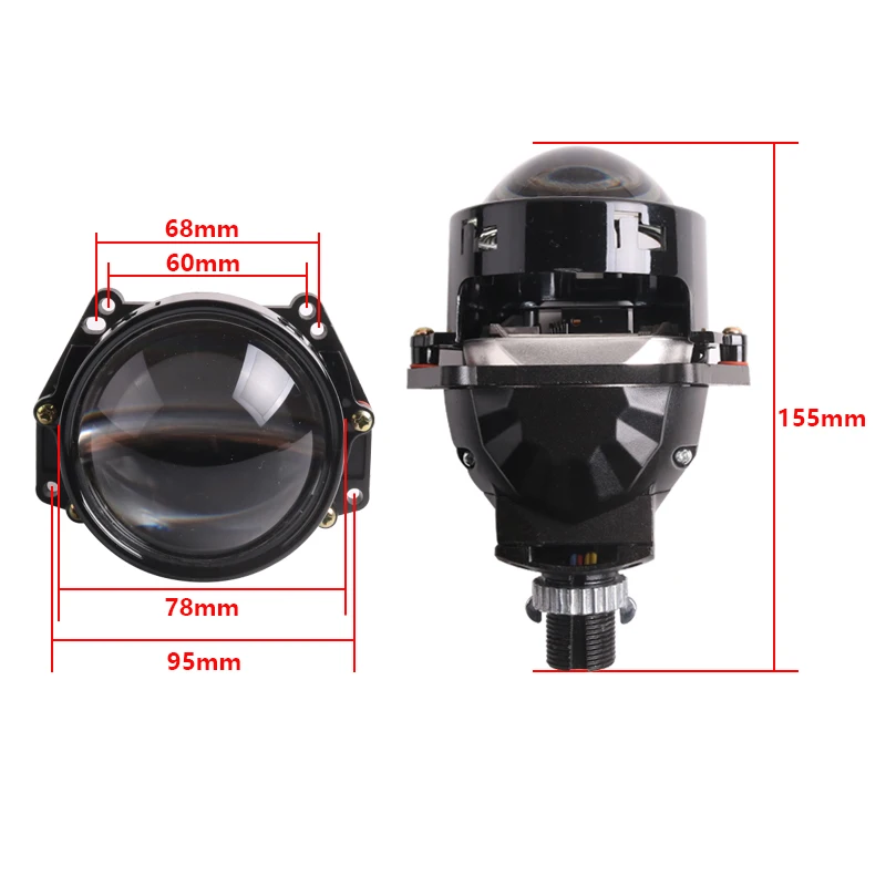 S9 low price high quality spot sales 3 inch 12V 60W H4 H7 Bi projector lens car led headlight retrofit auto  headlight