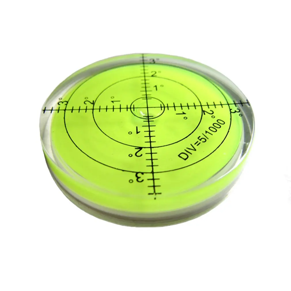 Precisie Spirit Bubble Level Graadmarkering Oppervlak Ronde Ronde Ronde Meetkit Universeel