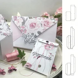 New Arrival Gift Box Frame Metal Cutting Dies for Scrapbook Card Making Stencil DIY Handicrafts Embossing Craft Decoration