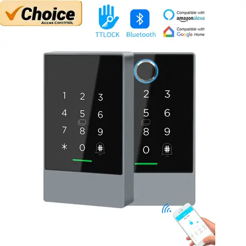 TTlock 스마트 액세스 제어 시스템13.56MHz RFID/NFC 및 앱 도어 컨트롤러 - IP67 방수 G2 게이트웨이(독립형 설치)