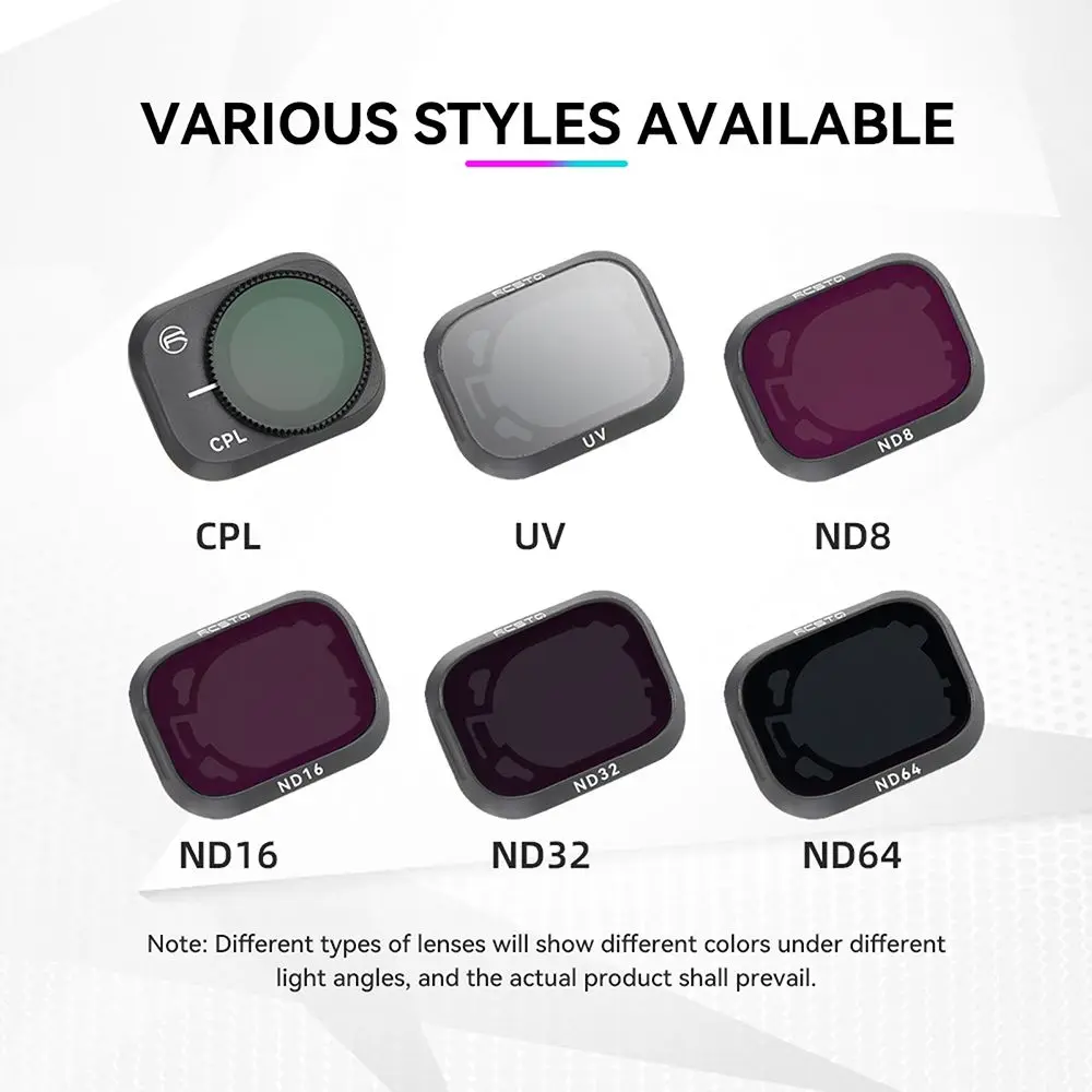 For DJI Mini 3 Pro Filter Light Reduction Adjustable Drone Camera Gimbal Lens Optical Glass Filter Protective Film